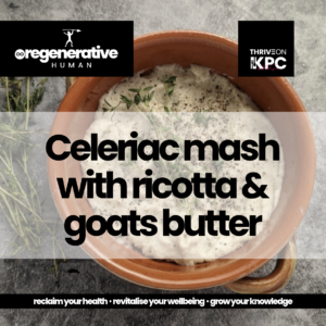 Celeriac mash with ricotta & goats butter recipe