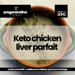 Keto chicken liver parfait recipe