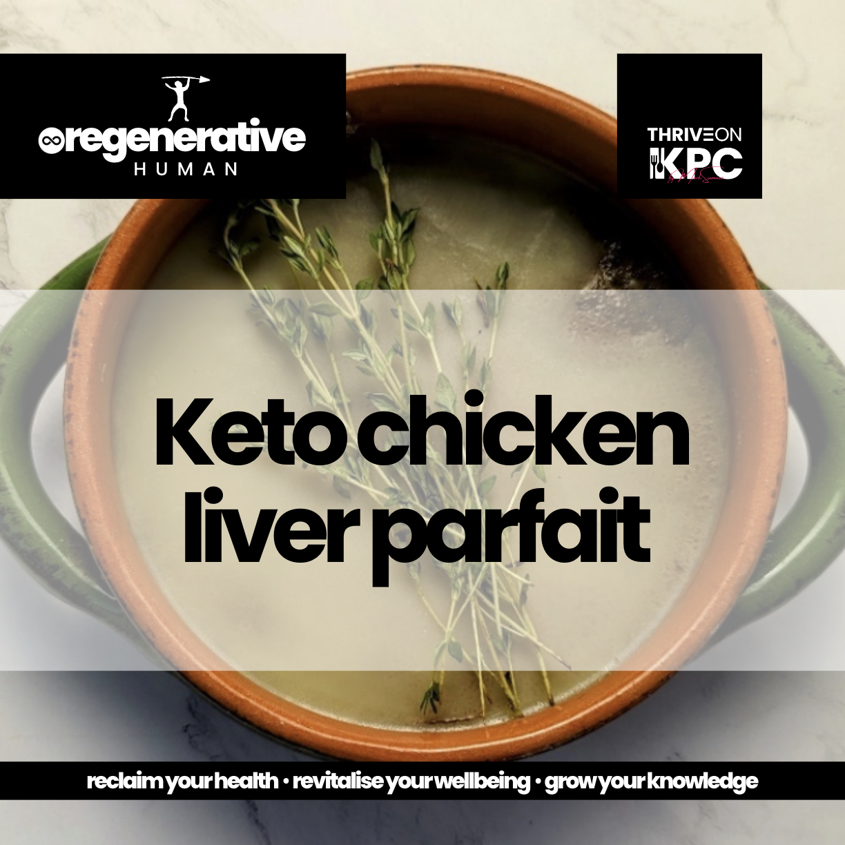 Keto chicken liver parfait